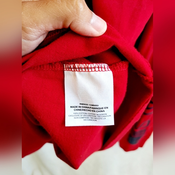 Men's Red Nike Long Sleeve St Louis Cardinal Tee - Picture 6 of 9